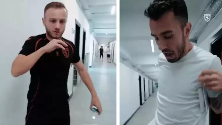 Yok böyle şaka! Samsunsporlu oyuncular kutuyu açtıkları anda hayatının şokunu yaşadılar