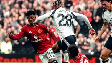 Dakika 83'te 1-0 olan Tottenham-Manchester United maçının son anlarında gol yağmuru