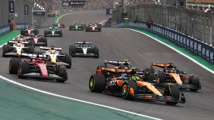 Brezilya GP'de zafer Lando Norris'in! Max Verstappen şov yaptı...