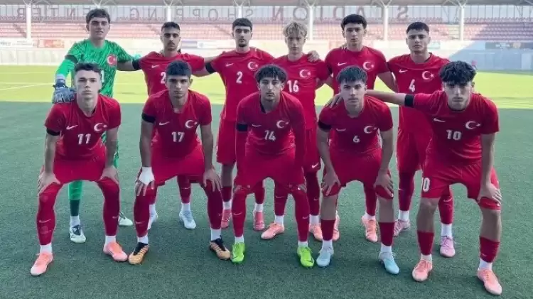 17 Yaş Altı Milli Futbol Takımı'ndan Malta'ya karşı şov! Gol yağdı...