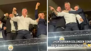 90+5'te gelen gol sonrası Sadettin Saran'dan büyük sevinç