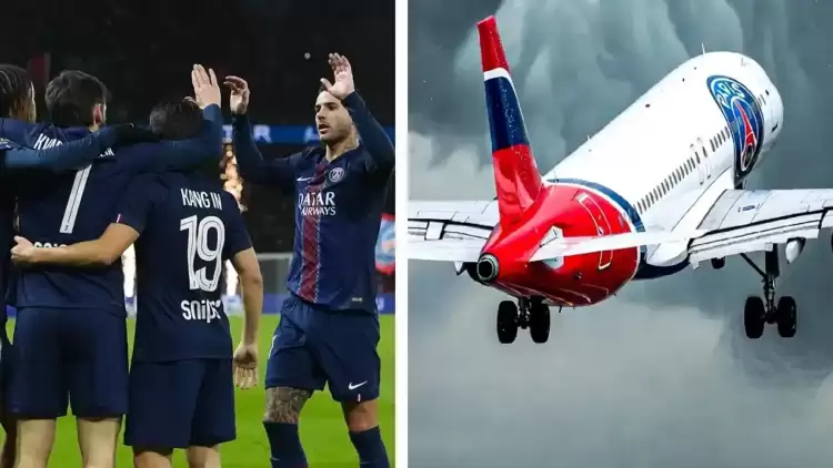 Paris Saint Germain büyük şok atlattı: Uçak zor iniş yaptı!