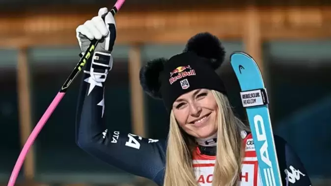 ABD'li kayakçı Lindsey Vonn, Dünya Kupası'nda tarihe geçti