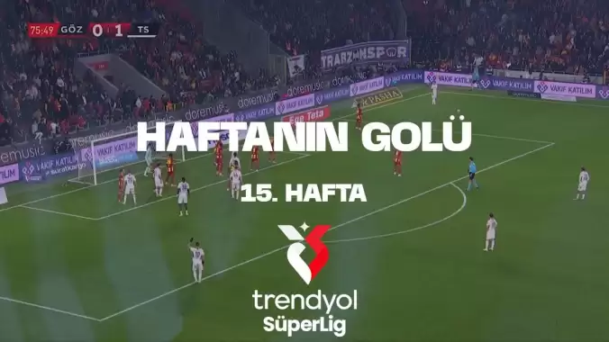 VİDEO | Süper Lig'de 15. haftanın golü açıklandı