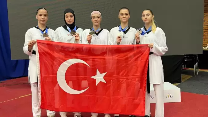 Avrupa Ümitler Taekwondo Şampiyonası'nda 5 madalya