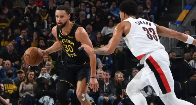 Blazers, Stephen Curry'nin 48 sayısına rağmen Warriors'ı yendi