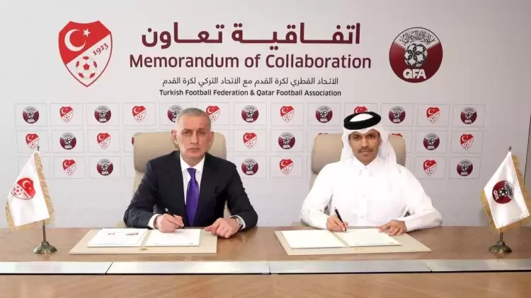 TFF Başkanı İbrahim Hacıosmanoğlu resmen imzayı attı! Futbolda Katar ortaklığı