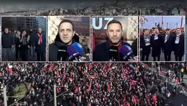 Spor camiası, Filistin'e destek için Galata Köprüsü'nde!