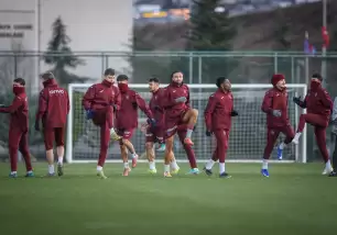 Trabzonspor yeni yılın ilk antrenmanını yaptı