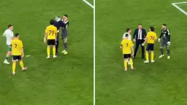 İZLE - Merih Demiral'ın gol attığı maçtan sonra ortalık karıştı