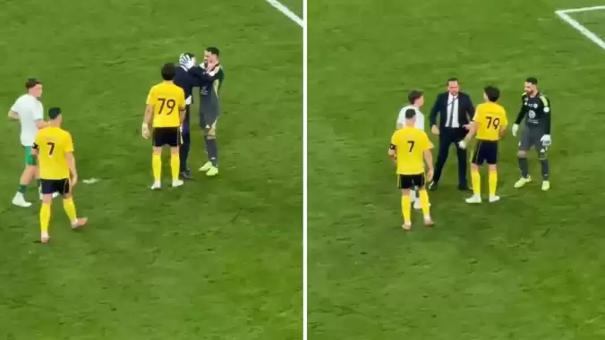 İZLE - Merih Demiral'ın gol attığı maçtan sonra ortalık karıştı