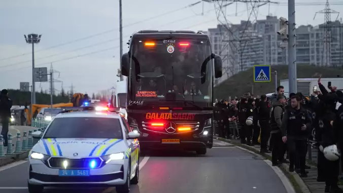Galatasaray, Atatürk Olimpiyat Stadyumu'na ulaştı