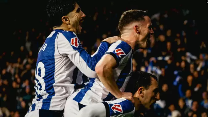 Real Sociedad'dan Barcelona'ya zirve yarışında ağır darbe!