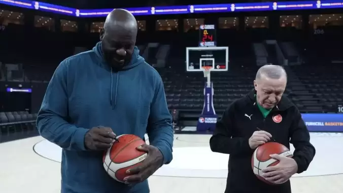 Cumhurbaşkanı Erdoğan, efsane isimle aynı parkede