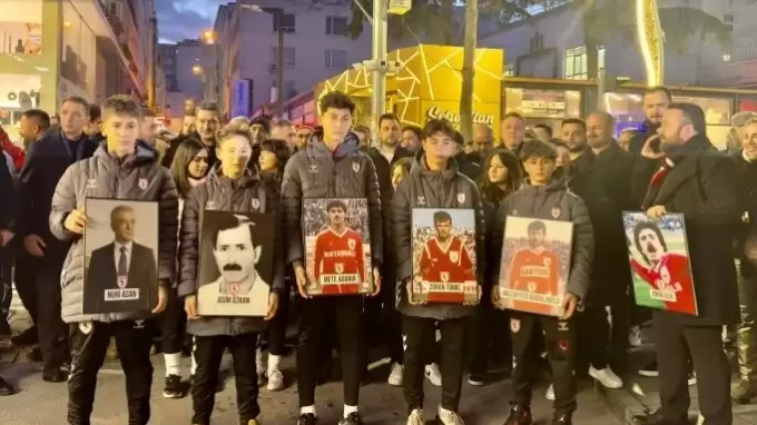 Samsunspor'dan "futbol şehitleri" için sessiz yürüyüş
