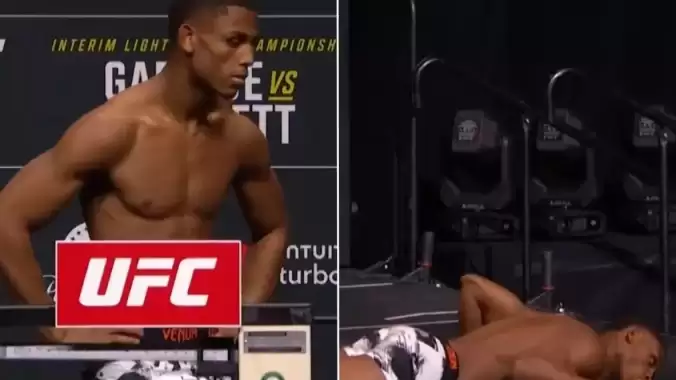 UFC dövüşçüsü Cameron Smotherman korkuttu, tartıdan indi bayıldı