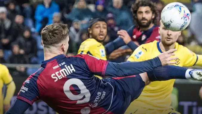 Semih Kılıçsoy ile Victor Nelsson, Serie A'da karşı karşıya geldi! 4-0...