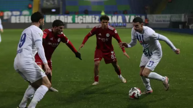 Çaykur Rizespor - Beyoğlu Yeni Çarşı maçında kazanan çıkmadı!