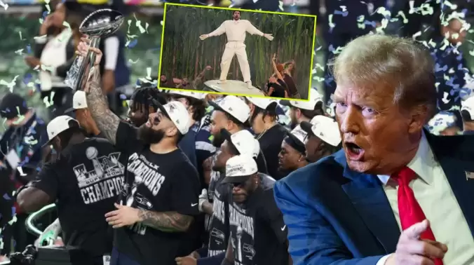 Super Bowl'da şampiyon belli oldu! Trump'ı çıldırtan devre arası şov...
