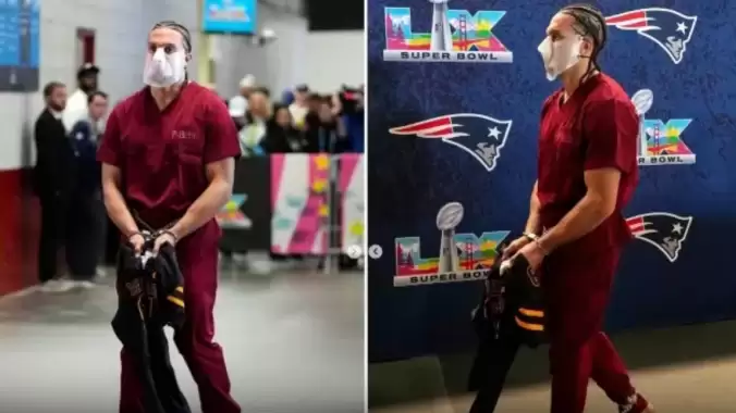 NFL yıldızından Super Bowl'da hapishane kıyafetli ICE protestosu