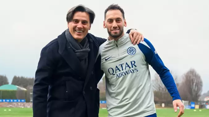 Montella ile Hakan Çalhanoğlu bir arada!