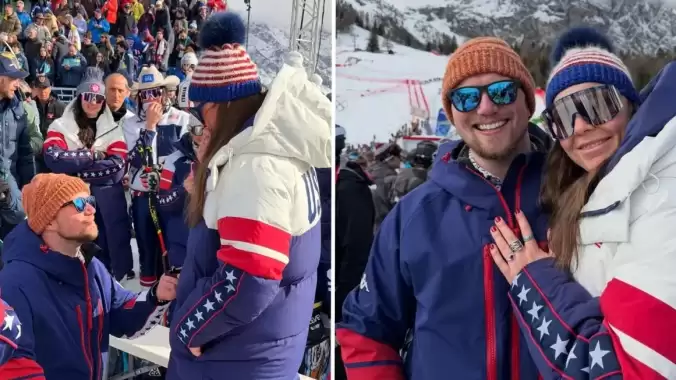 Olimpiyat pistinde aşk rüzgarı: Madalyalı sporcuya sürpriz evlilik teklifi