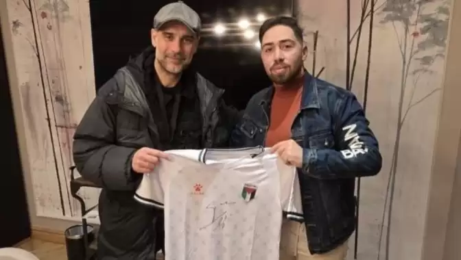 Guardiola'dan Gazze'deki ampute futbol takımına destek