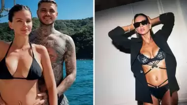 Icardi, sevgilisinin iç çamaşırlı pozlarını paylaştı