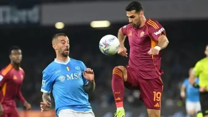 Zeki Çelik sahada parladı, Roma, Napoli karşısında son dakikada kurtuldu!