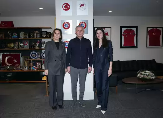 Öztopaloğlu ve Atasoy'dan TFF Başkanı Hacıosmanoğlu'na ziyaret