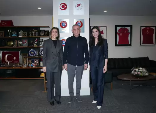 Öztopaloğlu ve Atasoy'dan TFF Başkanı Hacıosmanoğlu'na ziyaret