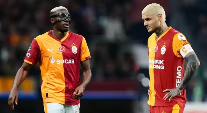 Galatasaray'da Osimhen ve Icardi gerçekleri! Biri maçta oynamamış, diğeri devrede kenara alınmıştı
