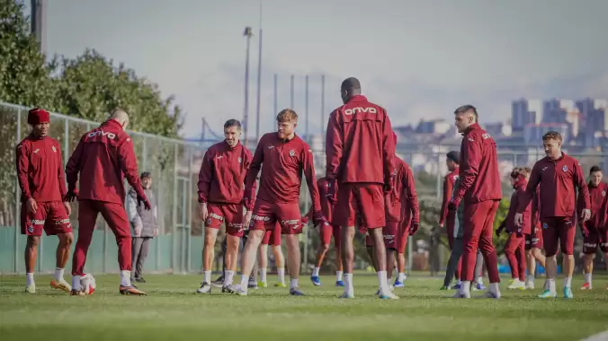 Trabzonspor, Fatih Karagümrük maçı hazırlıklarını sürdürdü