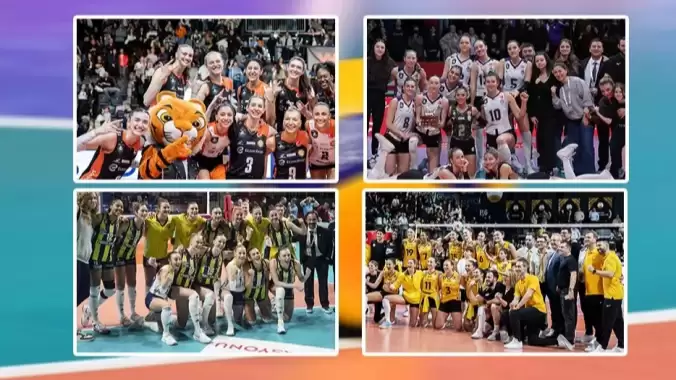 CEV Şampiyonlar Ligi'nde tarih yazdık! 4 Türk takımı çeyrek finale yükseldi