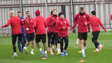 Samsunspor, Shkendija maçı hazırlıklarını tamamladı