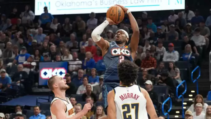NBA'de Thunder, sahasında Nuggets'ı devirdi