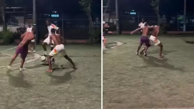 Milyonluk yıldız oyuncu, halı saha maçına çıktı! Tepkiler çığ gibi