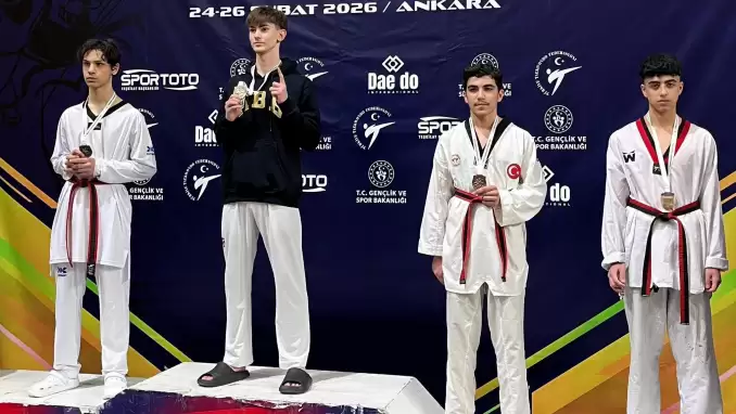 Deniz Çınar Doğan taekwondoda Türkiye 3’üncüsü