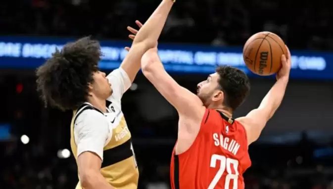 Alperen Şengün, Wizards'a patladı! Maça damga vurdu, galibiyeti getirdi