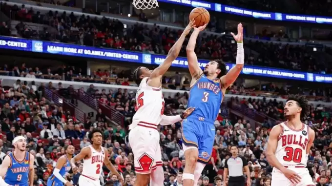  Shai Gilgeous-Alexander'dan yoksun Thunder, Bulls’u deplasmanda devirdi