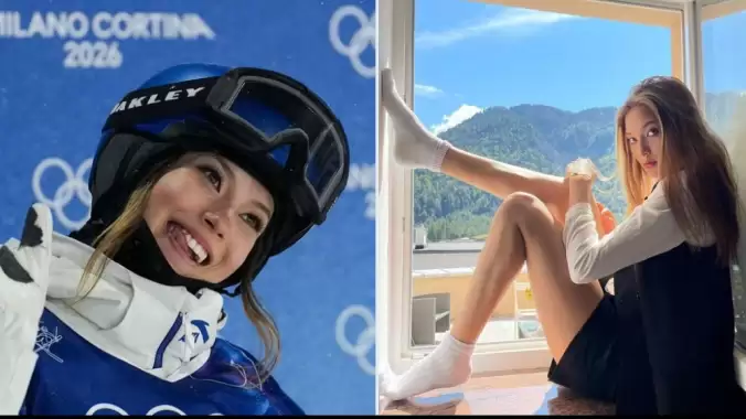 Kış Olimpiyatlarına damga vuran Eileen Gu bakın nerede görüldü