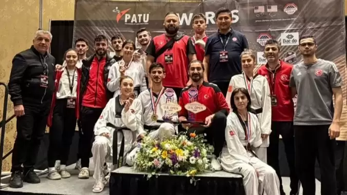 Para taekwondoculardan ABD Açık Taekwondo Turnuvası’nda 7 madalya