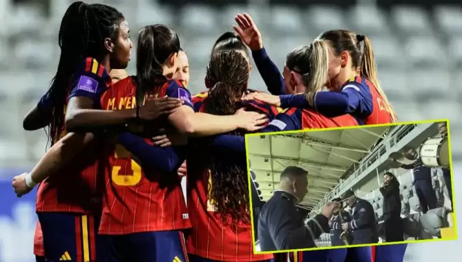 Antalya bandosu tribünleri coşturdu, son dünya şampiyonu İspanya sahada şov yaptı