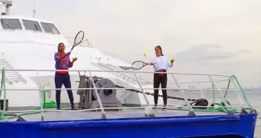 İDO İskelesi'nde tenis coşkusu!