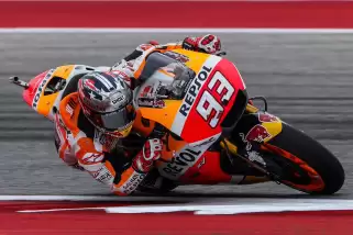 Almanya'da zafer Marquez'in