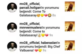 Valbuena, Galatasaray taraftarını heyecanlandırdı!