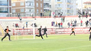 Çorum-Altay maçı sonrası olaylar çıktı!