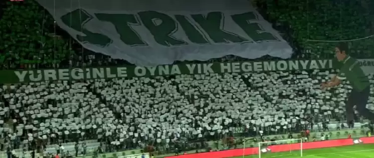 Konyaspor'dan müthiş koreografi! Bir ilk!