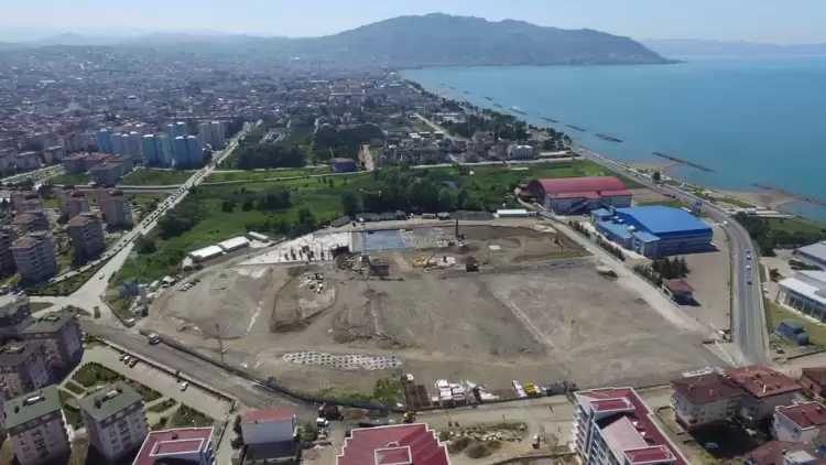 Ordu stadının ilk temel betonu döküldü