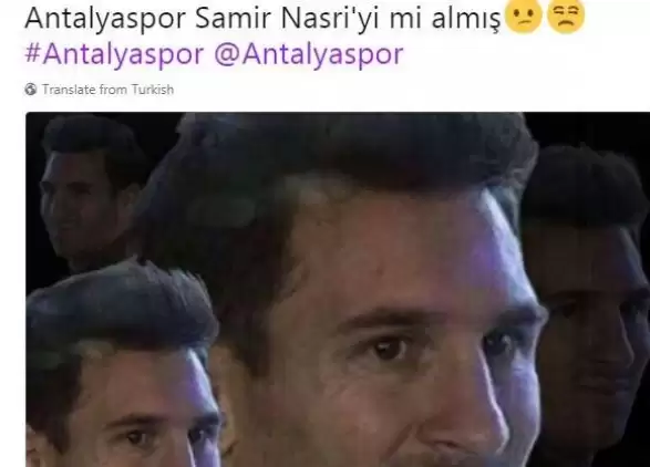 Antalyaspor Nasri'yi aldı, sosyal medya yıkıldı!